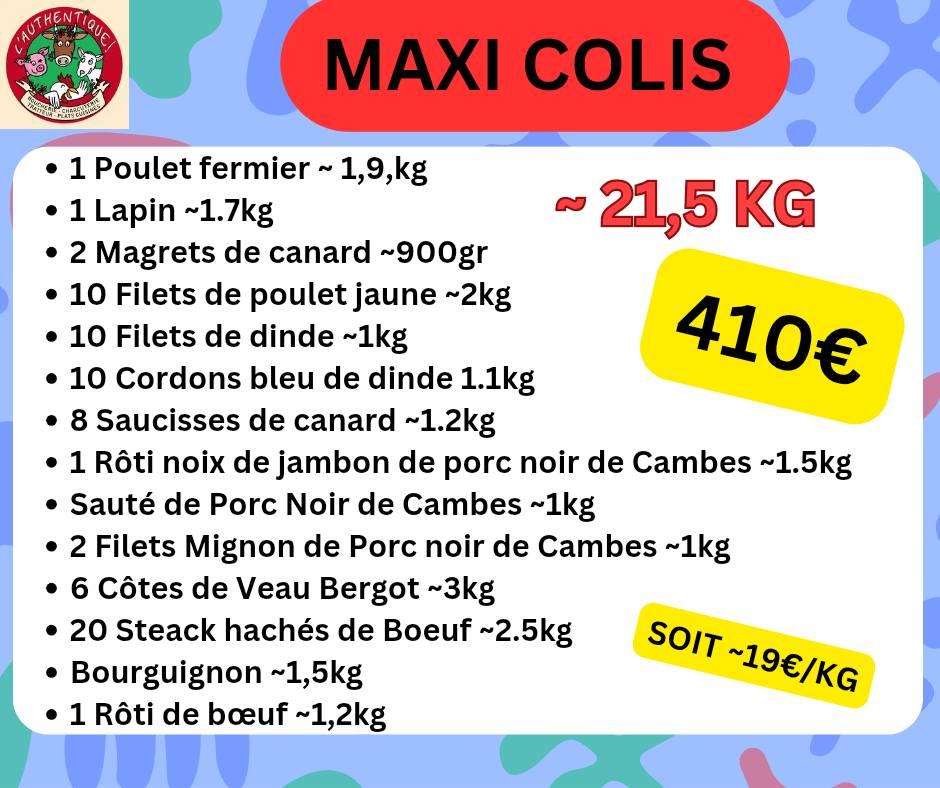 Affiche : mega colis
