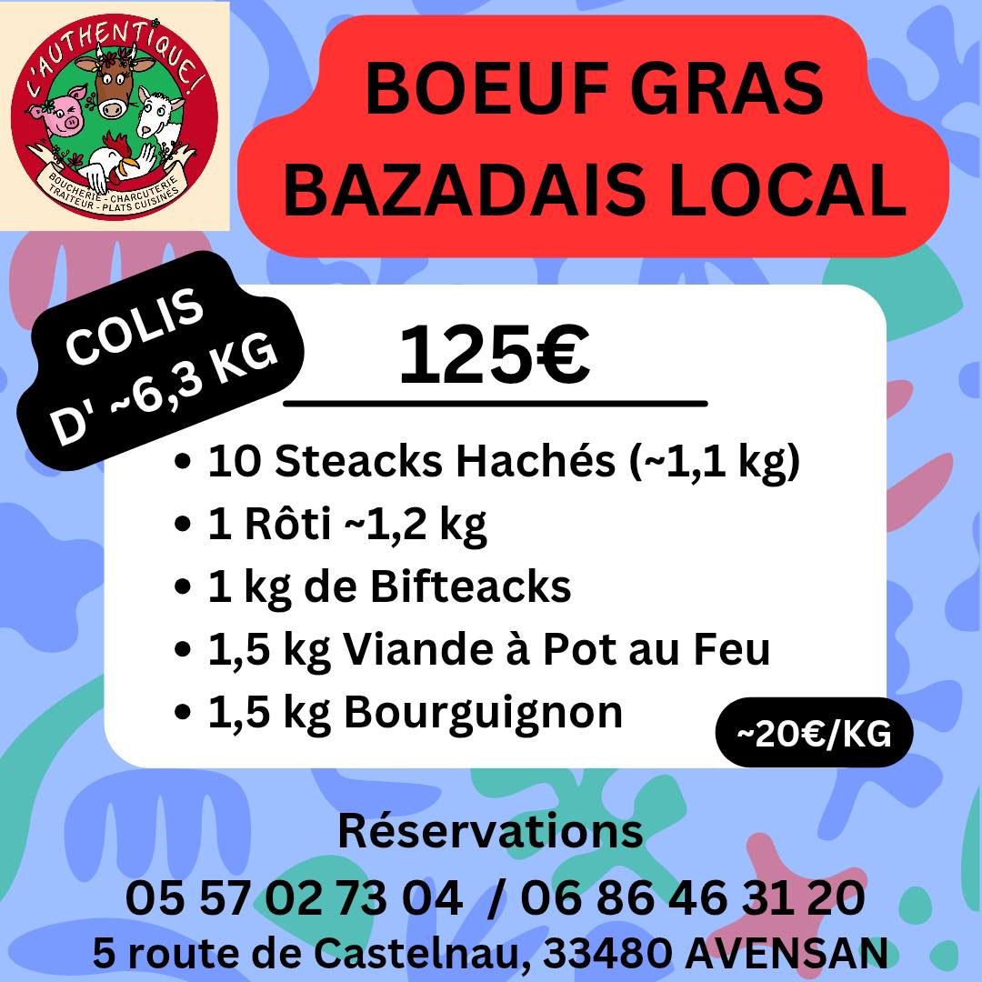 Affiche : boeuf de bazas