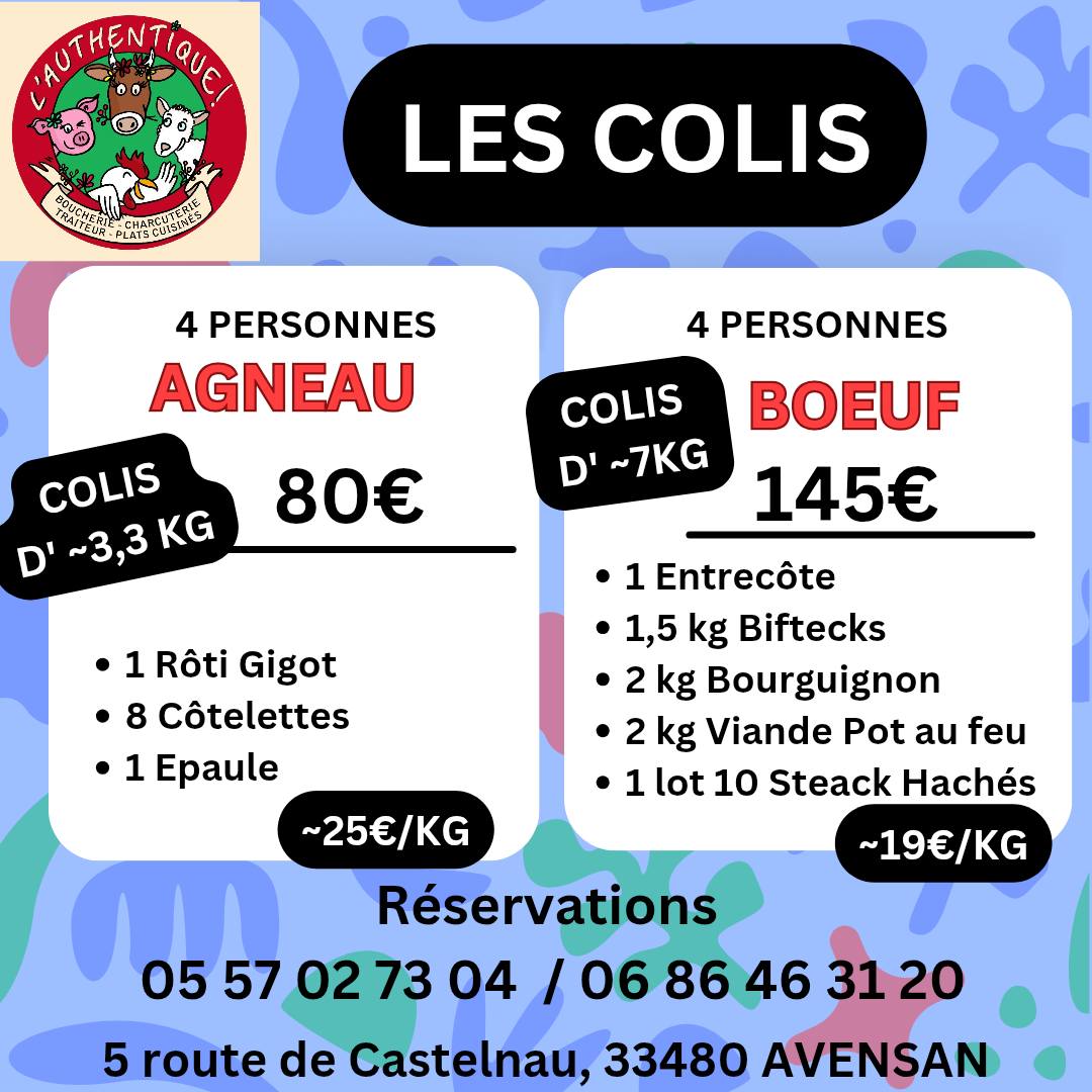 Affiche : agneau boeuf
