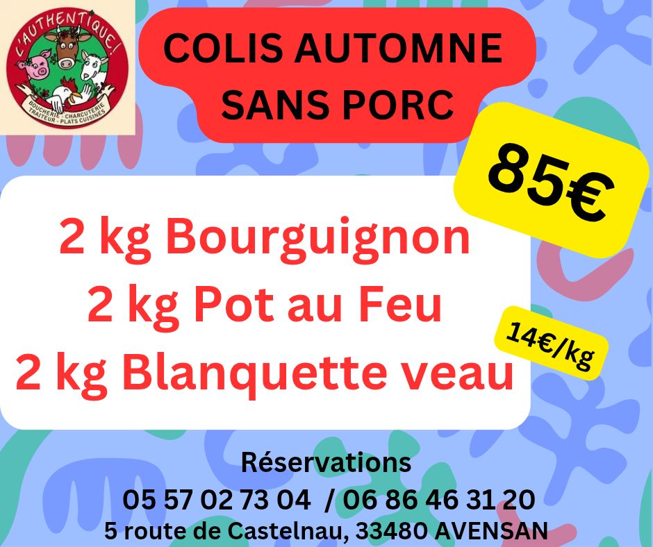 Affiche : sans porc