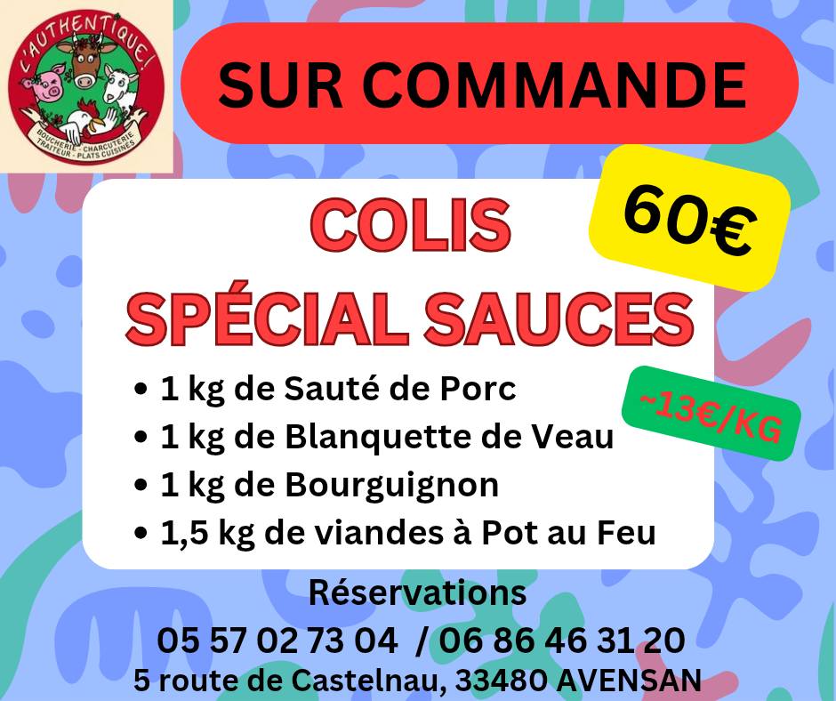 Affiche : sauces